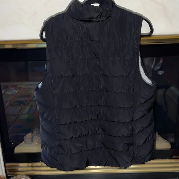 Green Tea Cold Weather Vest Soft Faux Fur Inside Removable Hood XXL - Picture 6 of 10